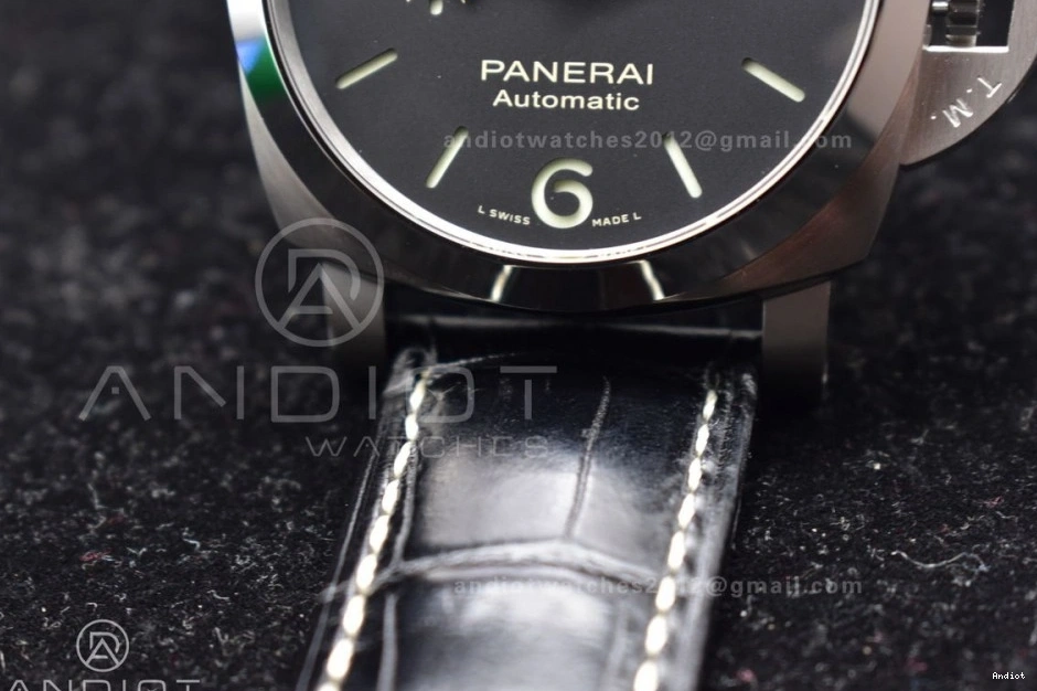 Best 1:1 on Black Dial P.9010 Edition PAM1312  Black VSF Leather Strap 1126